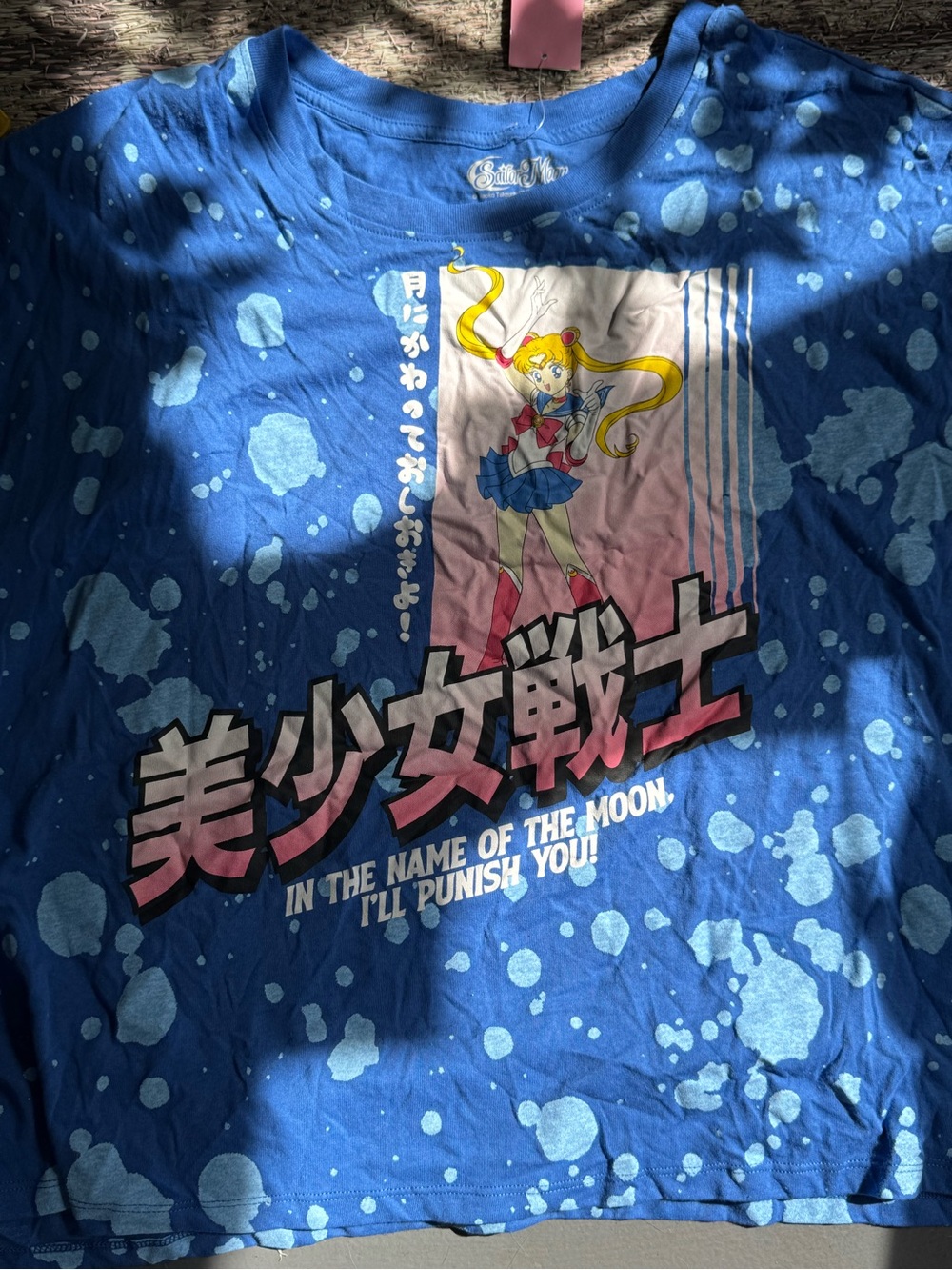 Blue Sailor Moon Graphic Short Sleeve Tee - Women's